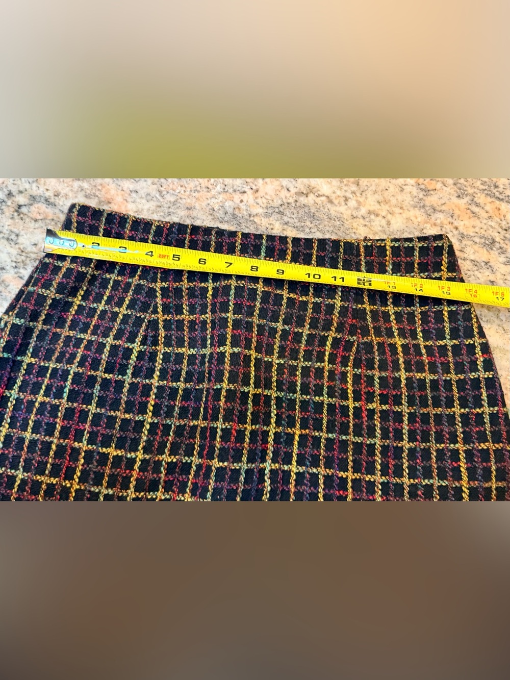 Hutch Multicolor Bouclé Plaid Mini Skirt | Anthropologie | Size Medium - Picture 7 of 11